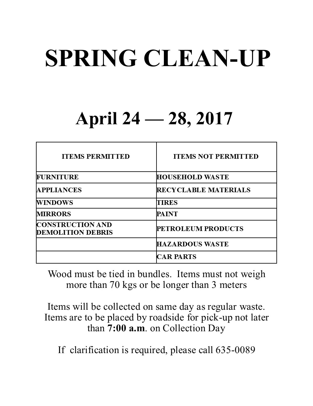 Spring Clean Up 2017