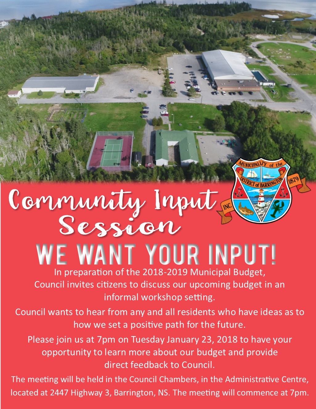 Community Input Session – Budget 2018/19